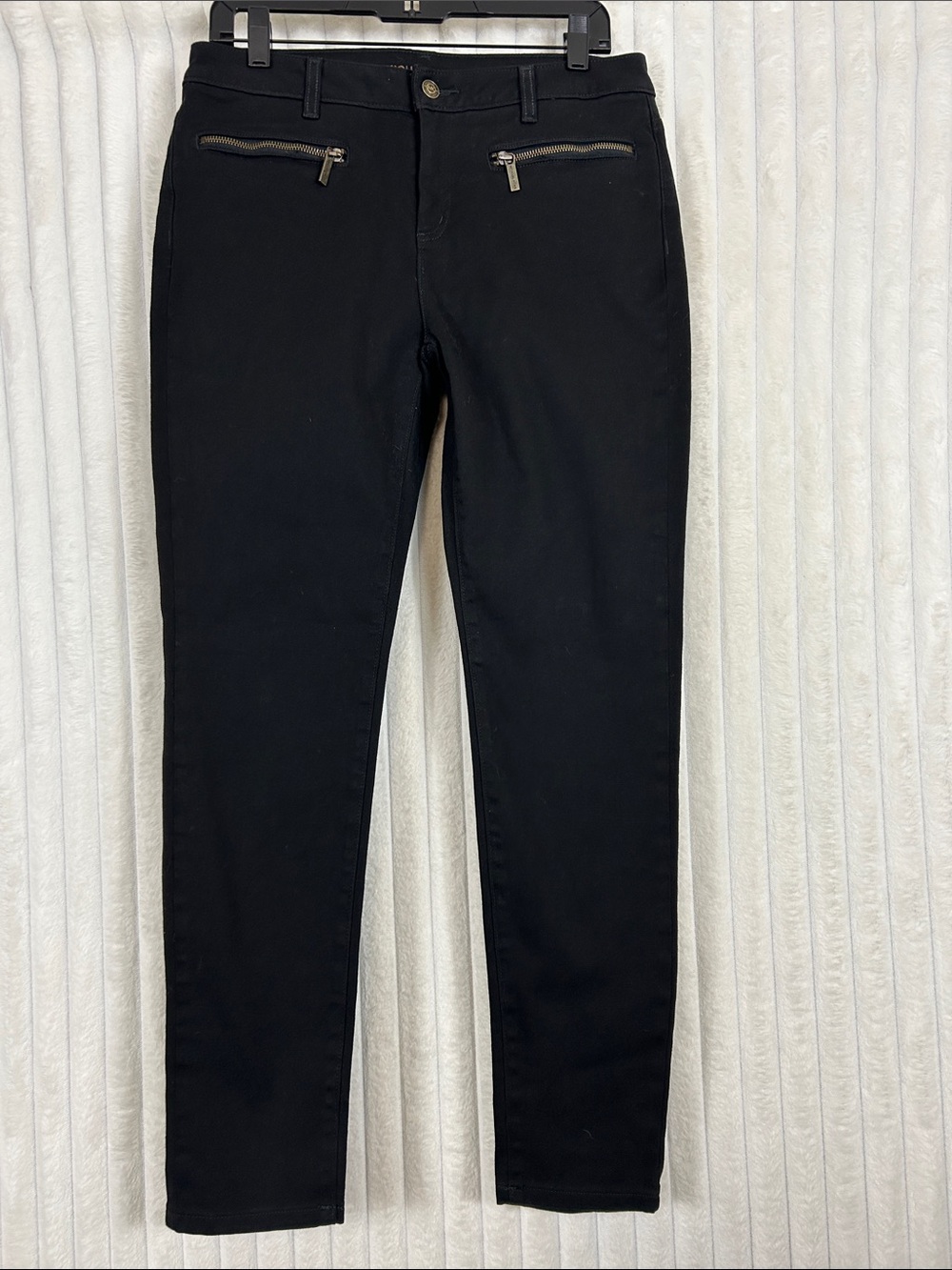 Y2K Michael Kors Black Women’s Skinny Jeans with Zip Pockets sz 8